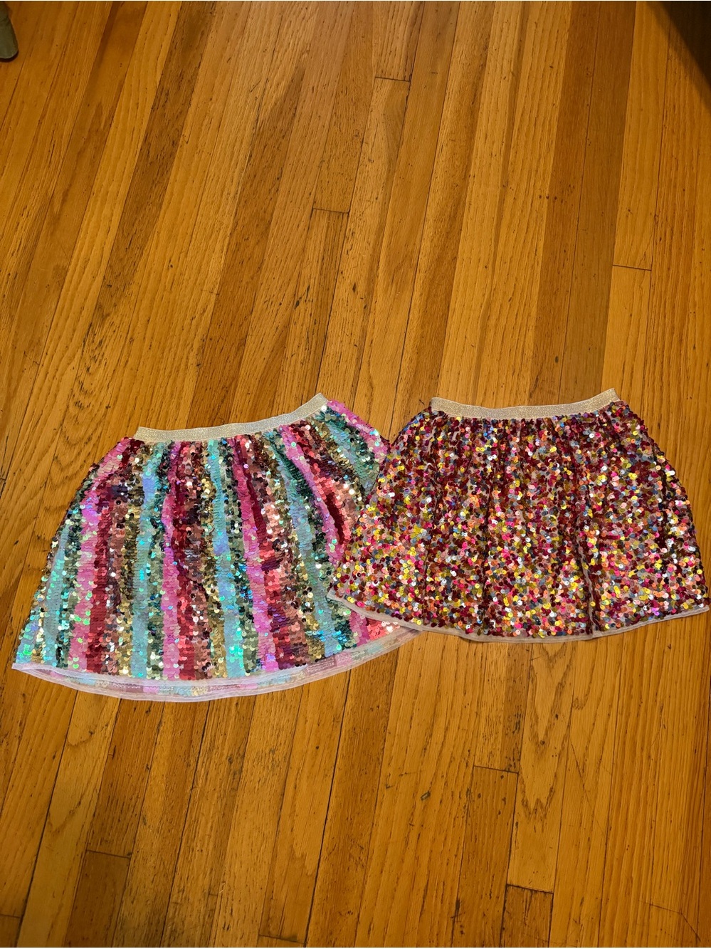 Rainbow Sequin Skater Skirt-Set of 2